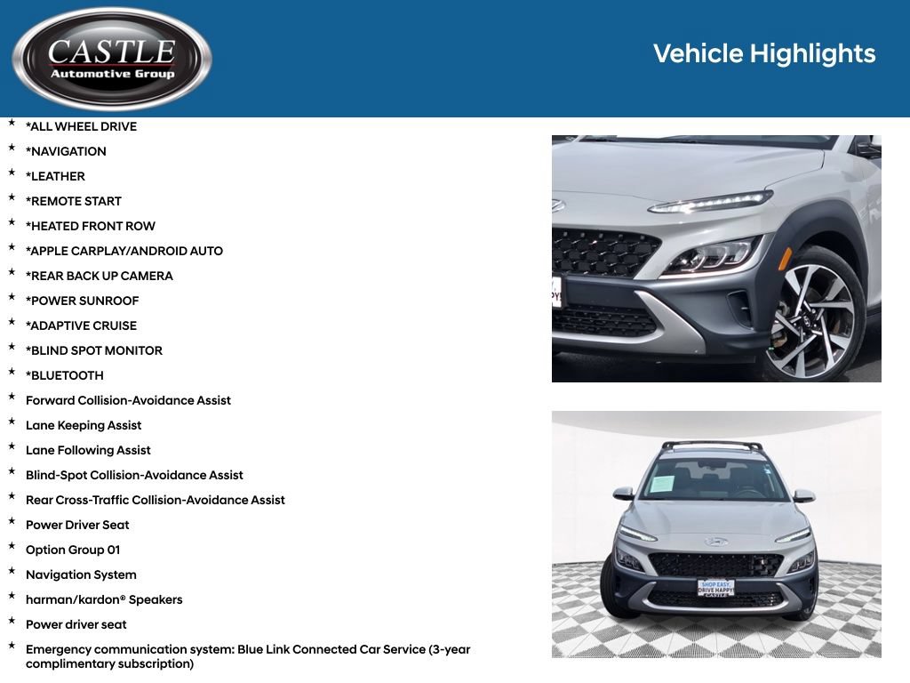 Certified 2023 Hyundai Kona Limited AWD/4WD image 3