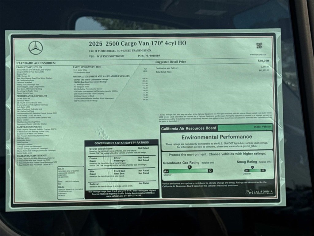 New 2025 Mercedes-Benz Sprinter 2500 image 9