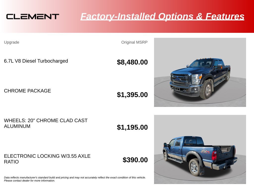 Used 2015 Ford F350 Lariat w/ Chrome Package AWD/4WD image 14