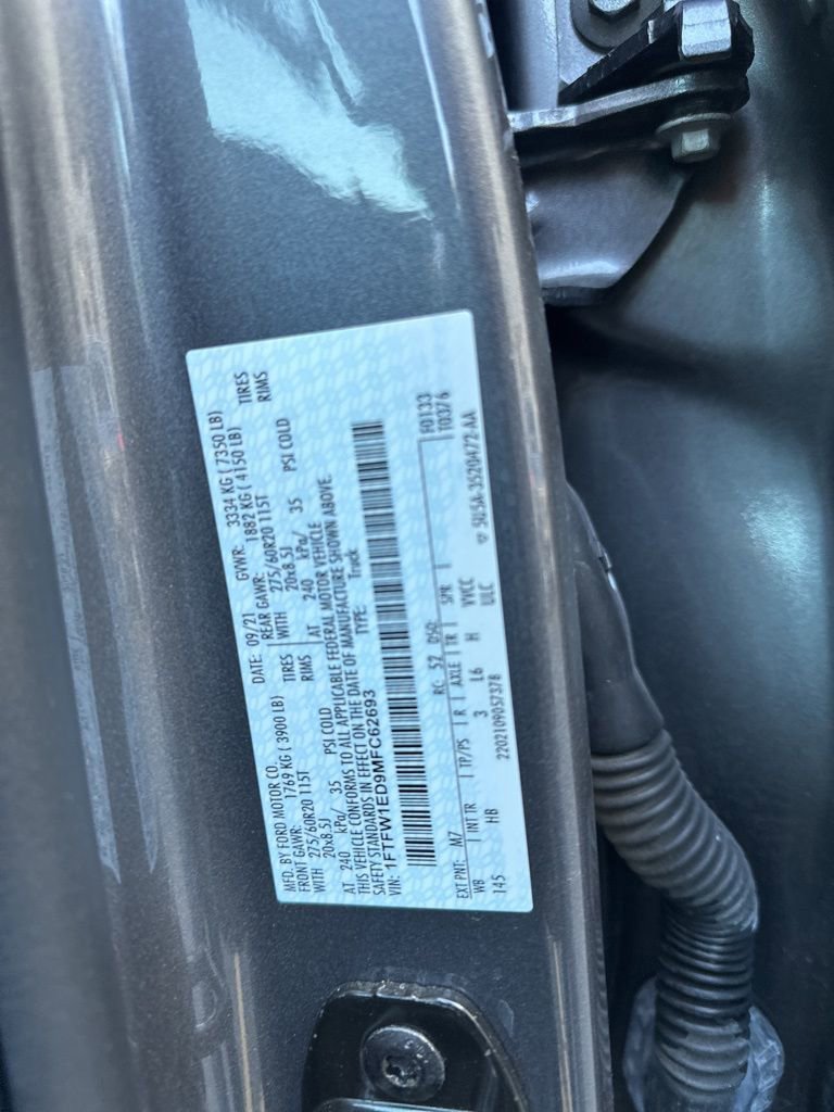 Used 2021 Ford F150 Lariat w/ Equipment Group 502A High image 35