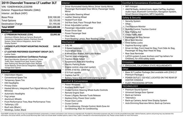 Used 2019 Chevrolet Traverse LT image 3
