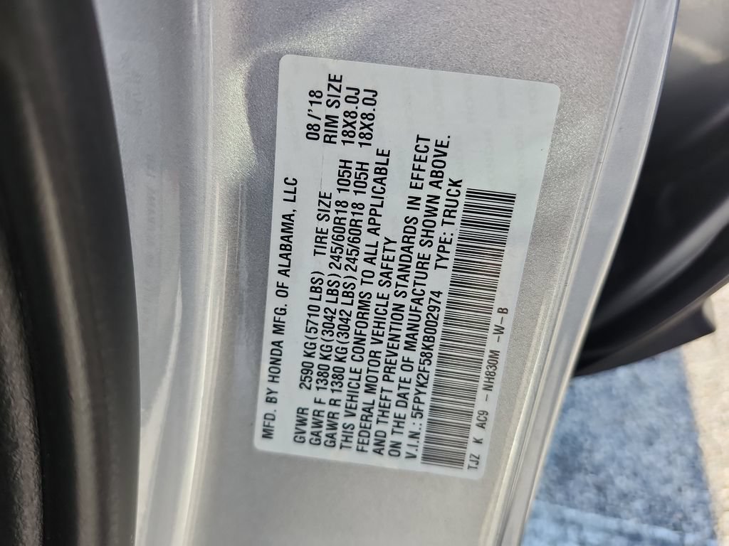 Used 2019 Honda Ridgeline RTL image 36