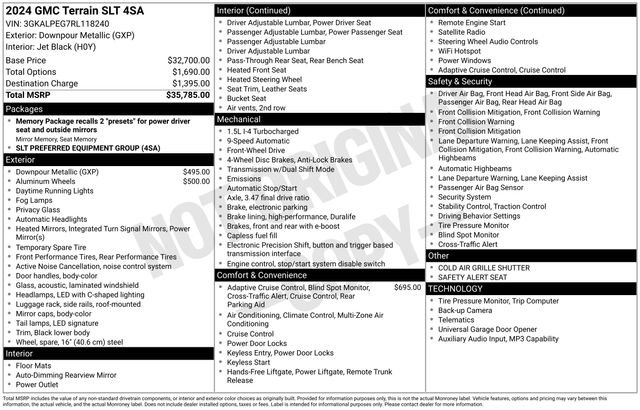 Used 2024 GMC Terrain SLT image 7