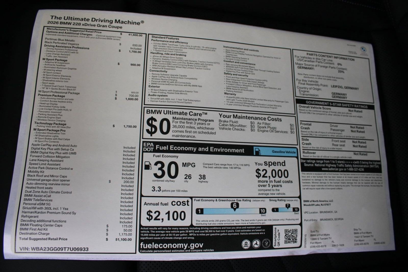 Used 2026 BMW 228i xDrive w/ Technology Package AWD/4WD image 37