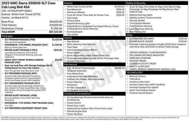 Used 2023 GMC Sierra 3500 SLT w/ SLT Premium Package image 44