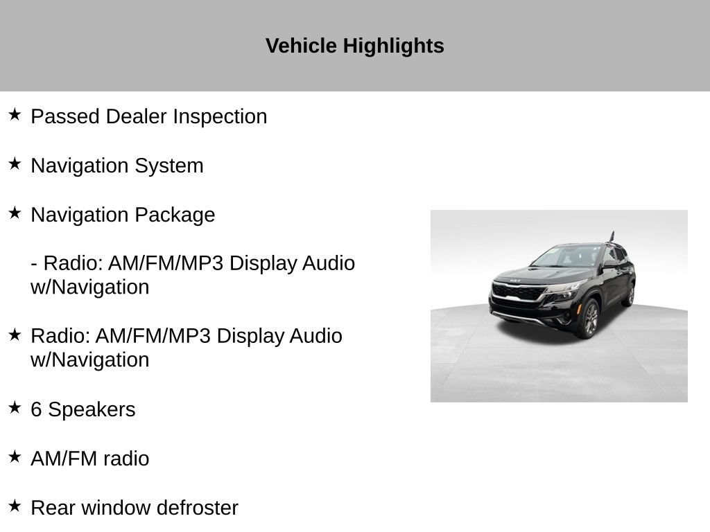 Certified 2023 Kia Seltos S w/ Navigation Package AWD/4WD image 19