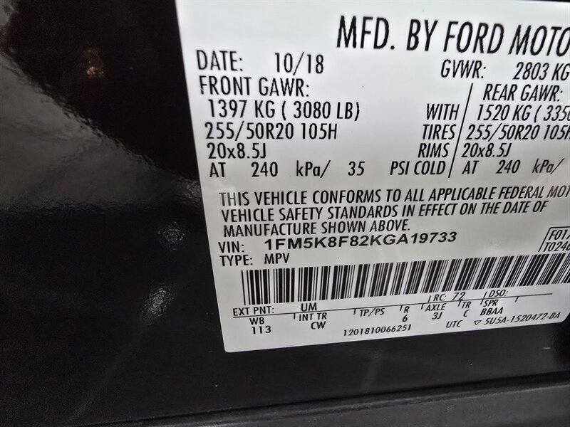 Used 2019 Ford Explorer Limited w/ Class III Trailer Tow Package AWD/4WD image 52
