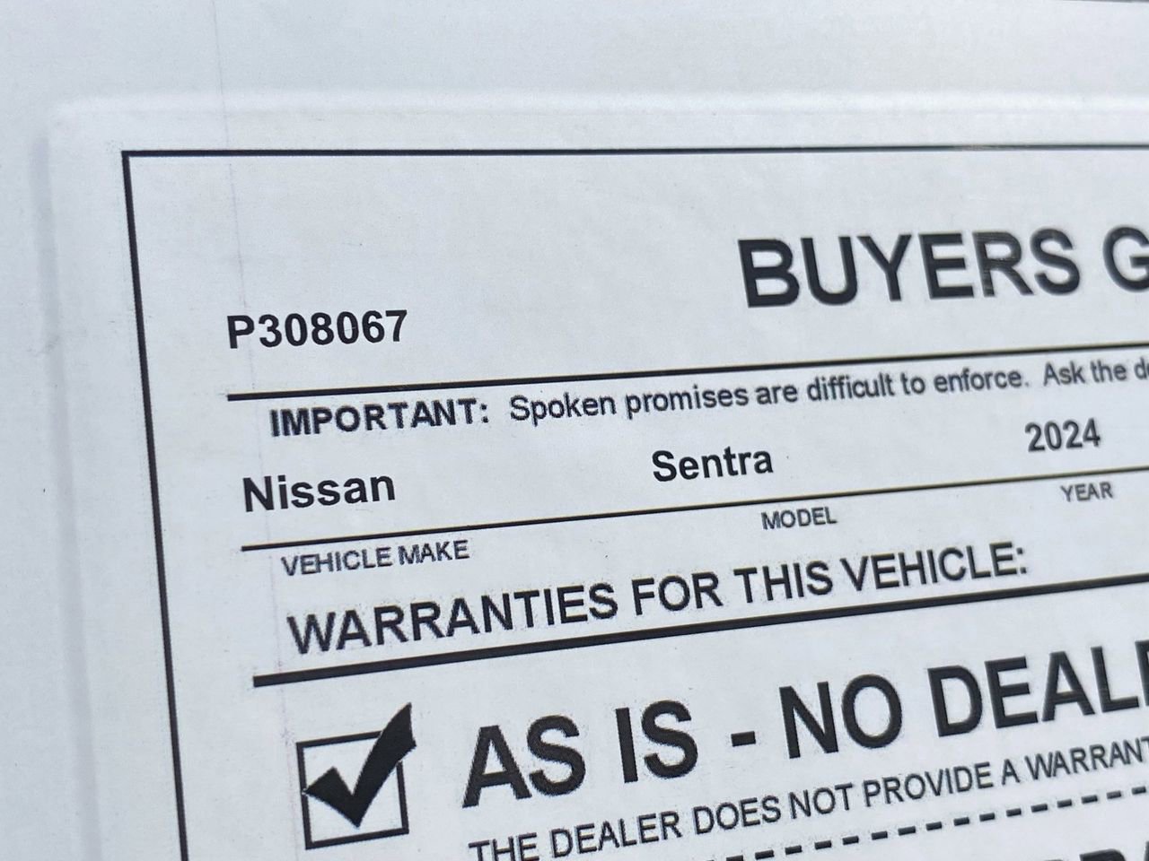 Certified 2024 Nissan Sentra S FWD image 36