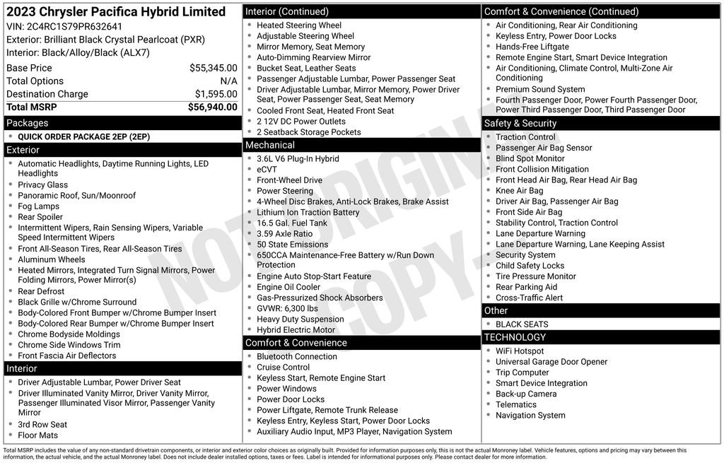 Used 2023 Chrysler Pacifica Limited image 38