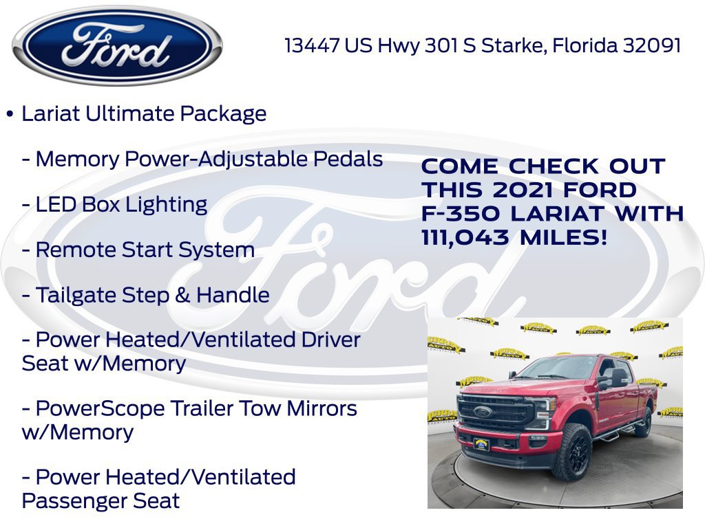 Certified 2021 Ford F350 Lariat AWD/4WD image 32