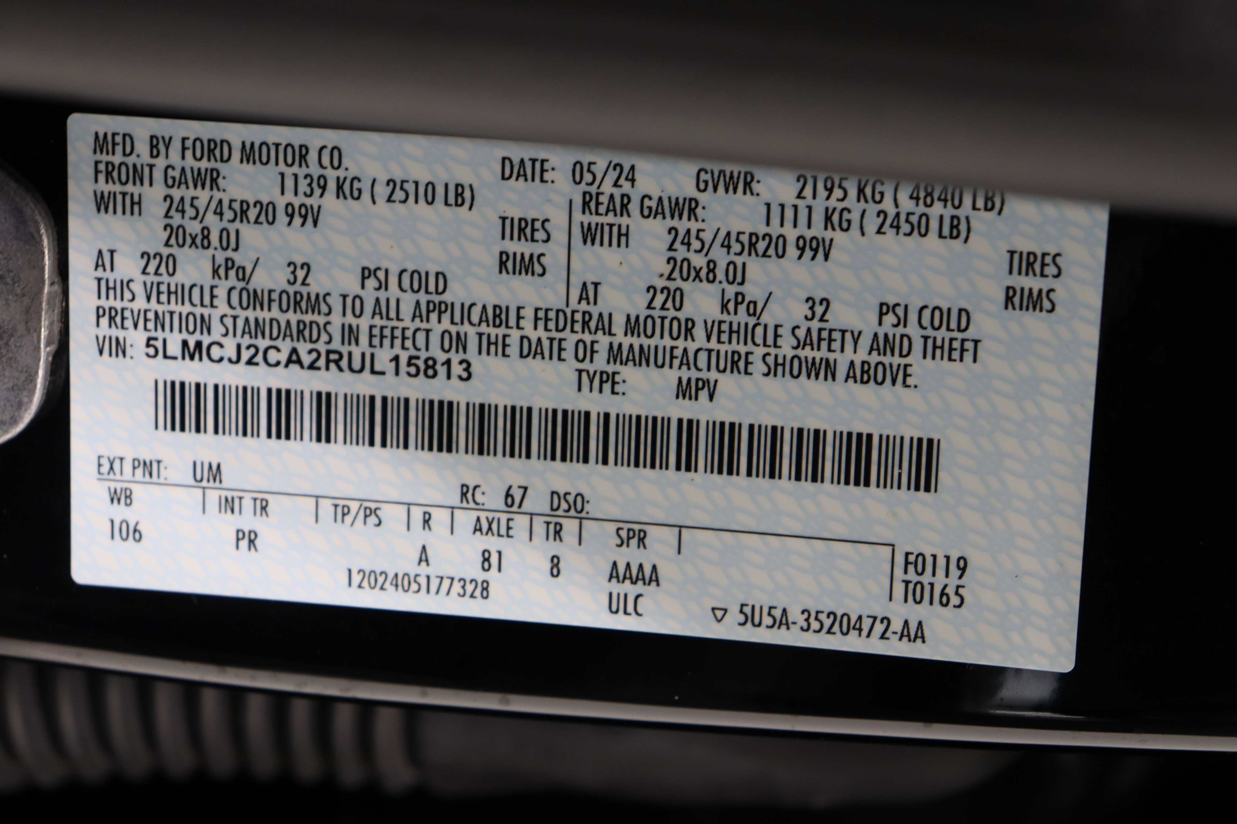 Used 2024 Lincoln Corsair Reserve w/ Equipment Group 201A image 45