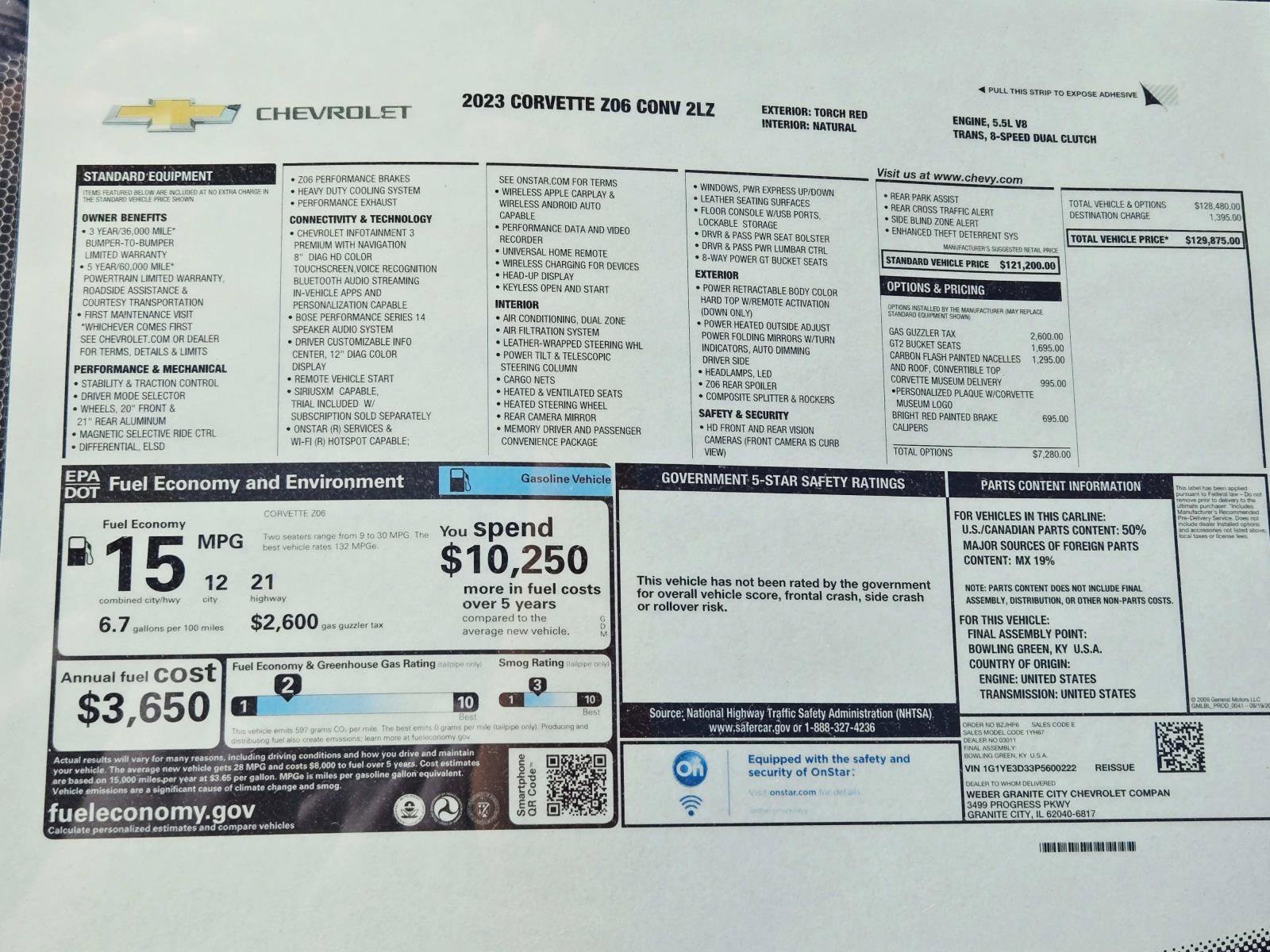 Used 2023 Chevrolet Corvette Z06 image 11