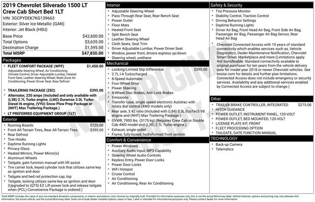 Used 2019 Chevrolet Silverado 1500 LT w/ Fleet Comfort Package image 2