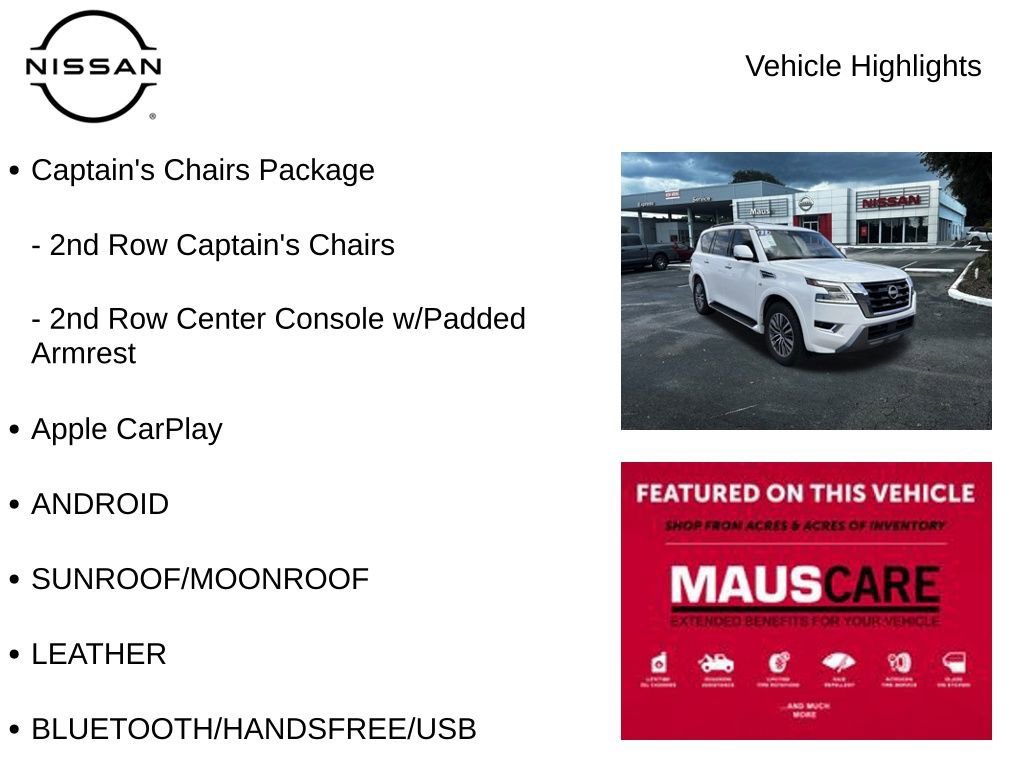 Used 2022 Nissan Armada SL w/ Captain's Chairs Package image 8
