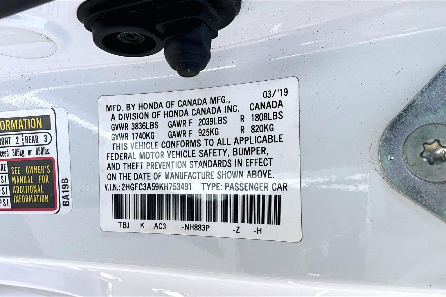 Used 2019 Honda Civic Si image 33