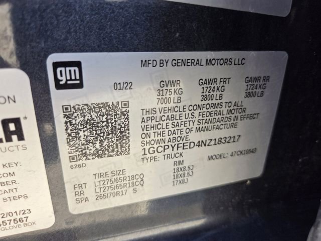 Used 2022 Chevrolet Silverado 1500 LT Trail Boss w/ Bed Protection Package image 21