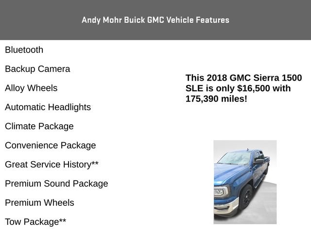 Used 2018 GMC Sierra 1500 SLE w/ SLE Value Package AWD/4WD image 4