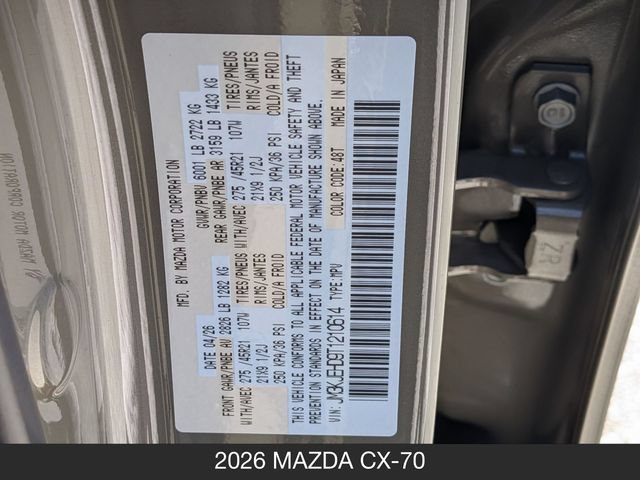 New 2026 MAZDA CX-70 3.3 Turbo w/ Premium Plus Pkg AWD/4WD image 32