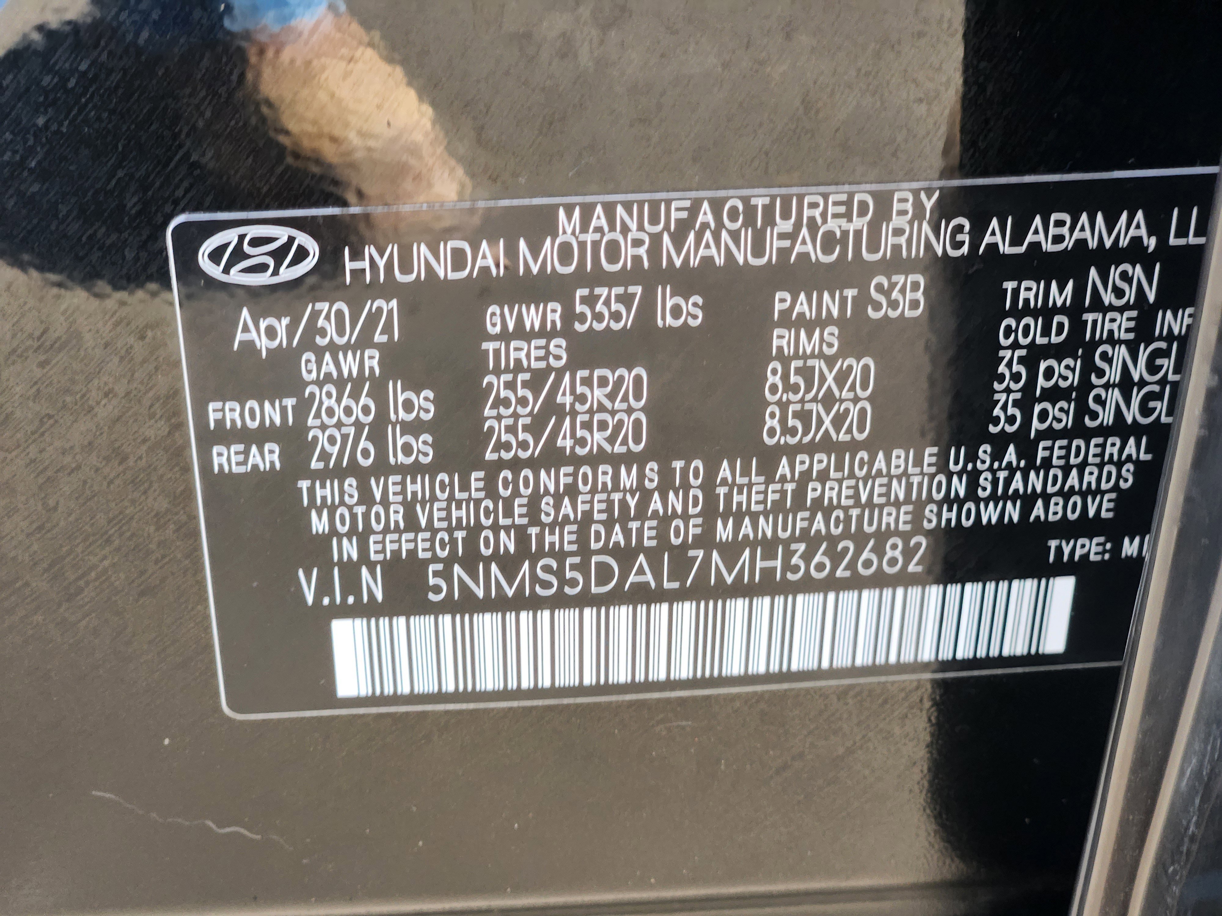 Certified 2021 Hyundai Santa Fe Calligraphy image 28