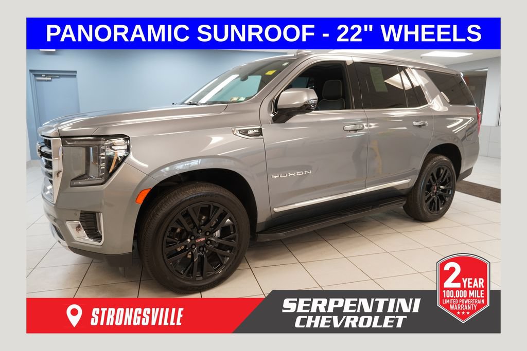 Certified 2022 GMC Yukon SLT w/ SLT Premium Package AWD/4WD image 1