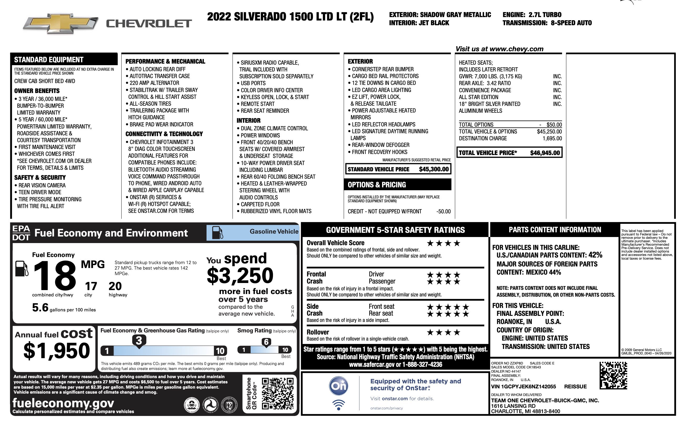Used 2022 Chevrolet Silverado 1500 LT AWD/4WD image 4