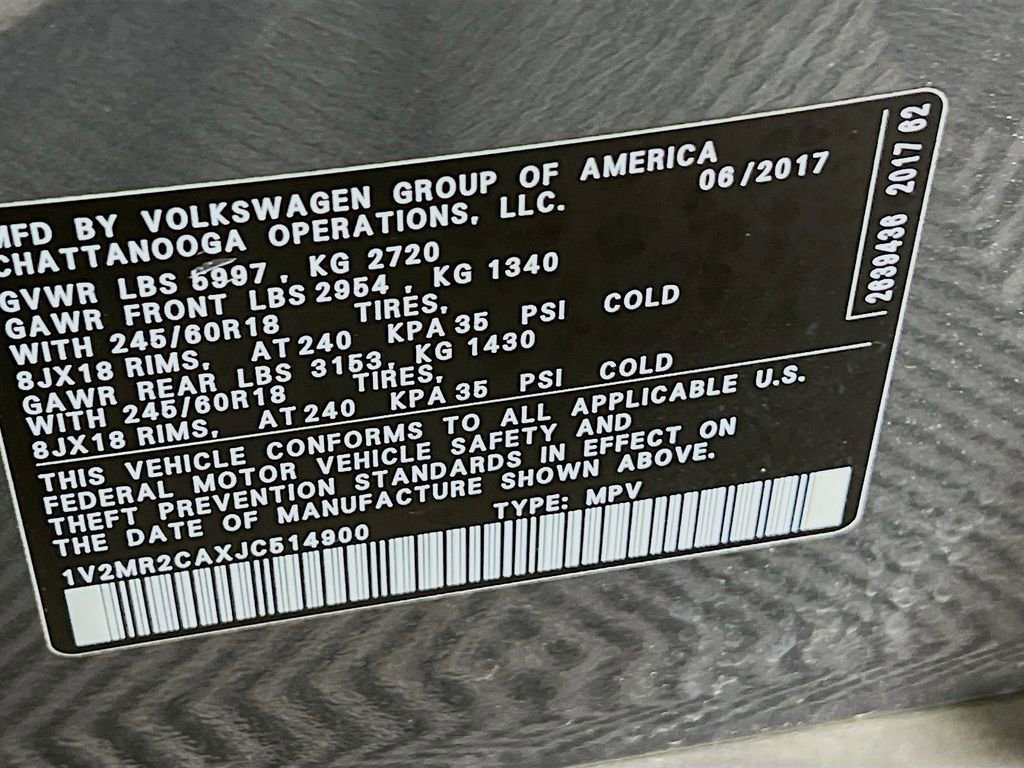 Used 2018 Volkswagen Atlas SEL AWD/4WD image 27