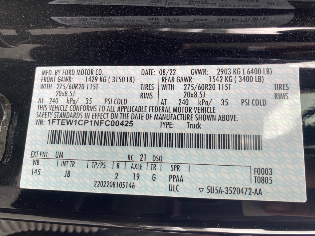 Used 2022 Ford F150 XL w/ STX Black Appearance Package image 17