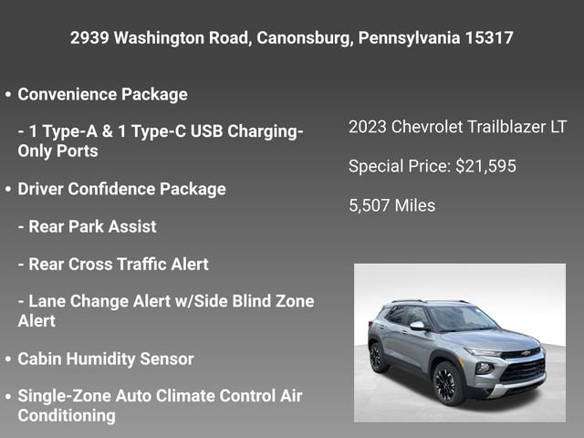 Certified 2023 Chevrolet TrailBlazer LT w/ Convenience Package FWD image 10