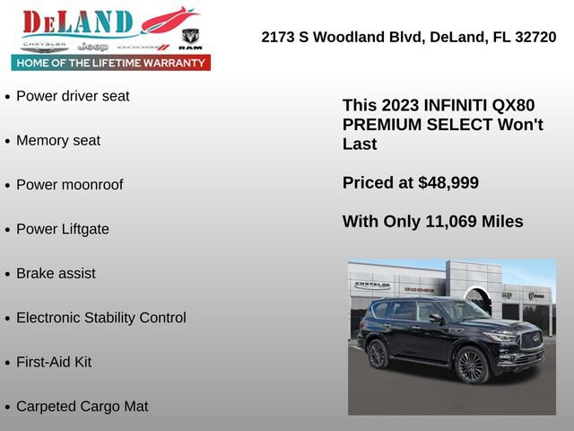 Used 2023 INFINITI QX80 Premium Select w/ Cargo Package image 13