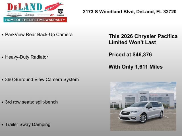 New 2026 Chrysler Pacifica Limited w/ Trailer Tow Group image 19