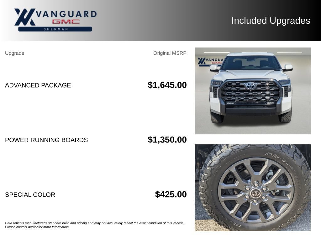 Used 2022 Toyota Tundra Platinum w/ Advanced Package AWD/4WD image 9