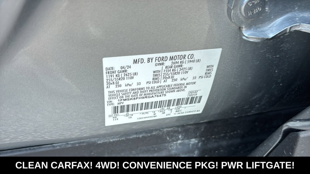 Used 2024 Ford Explorer Limited w/ Equipment Group 301A AWD/4WD image 33
