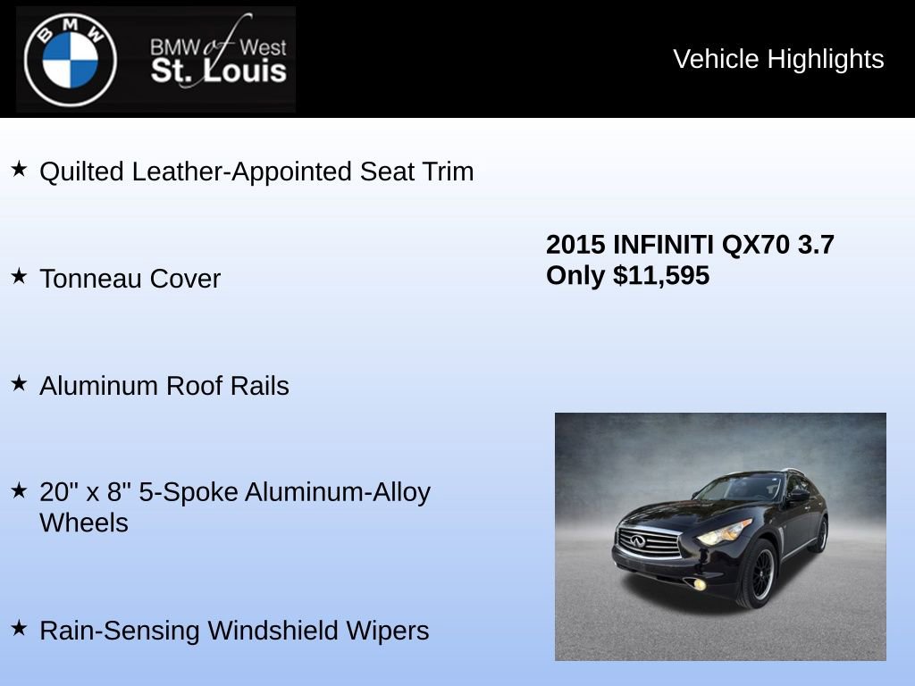 Used 2015 INFINITI QX70 AWD w/ Premium Package image 31
