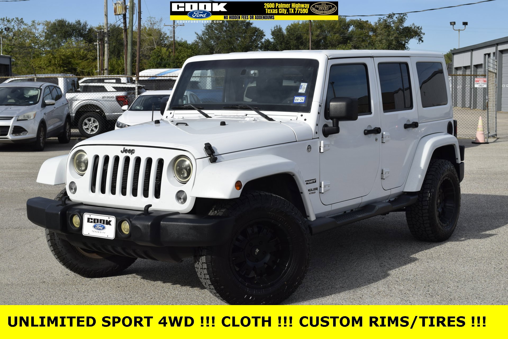 Used 2014 Jeep Wrangler Unlimited Sport w/ Quick Order Package 24S