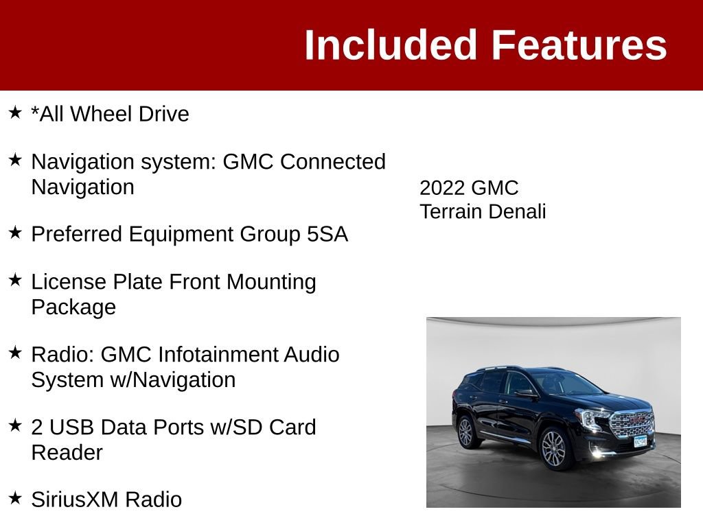 Used 2022 GMC Terrain Denali AWD/4WD image 3