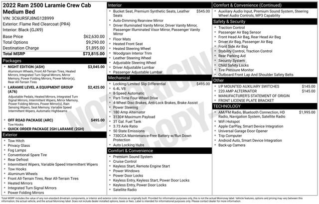 Used 2022 RAM 2500 Laramie w/ Night Edition image 46