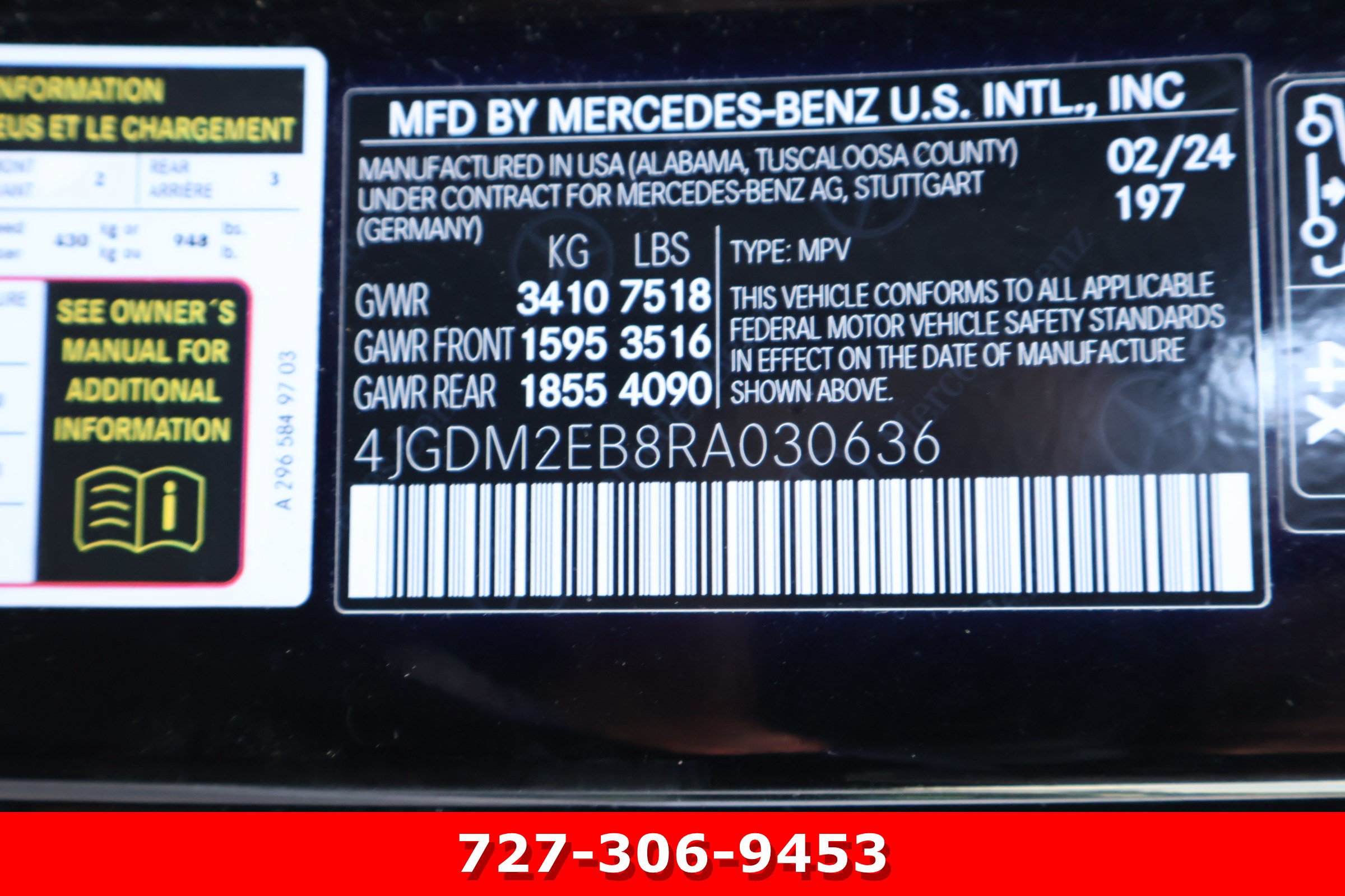 Certified 2024 Mercedes-Benz EQS 450+ 4MATIC SUV image 29