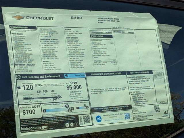 New 2027 Chevrolet Bolt LT w/ Comfort Package FWD image 18