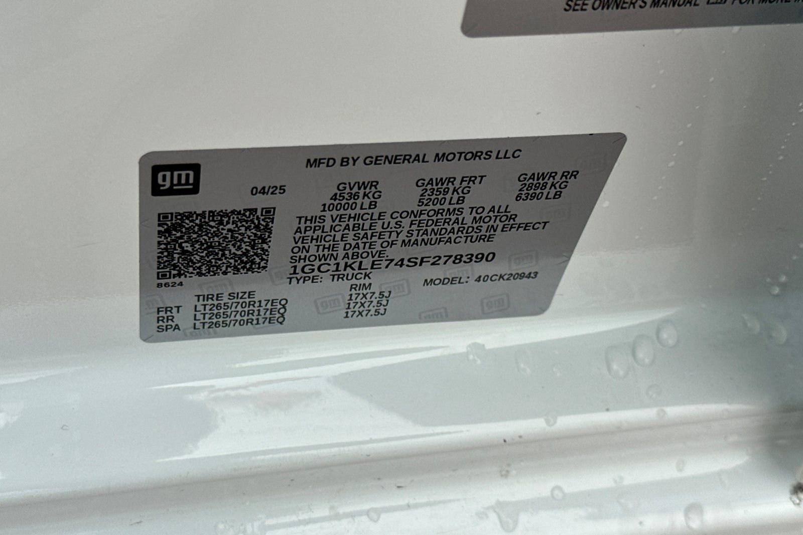 Used 2025 Chevrolet Silverado 2500 W/T w/ WT/CX Safety Package image 32