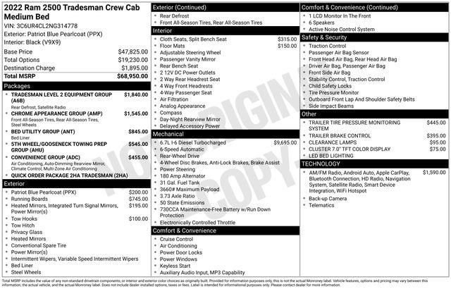 Used 2022 RAM 2500 Tradesman image 6