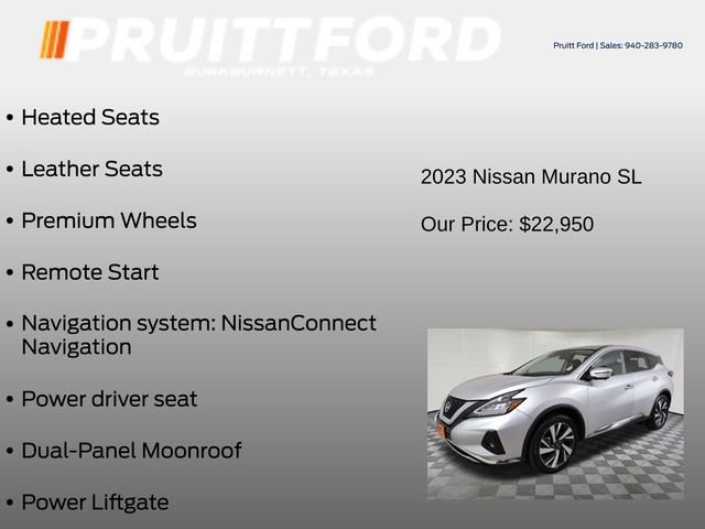 Used 2023 Nissan Murano SL w/ SL Moonroof Package image 12