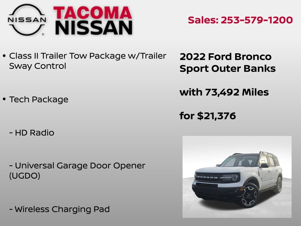Used 2022 Ford Bronco Sport Outer Banks w/ Tech Package image 6