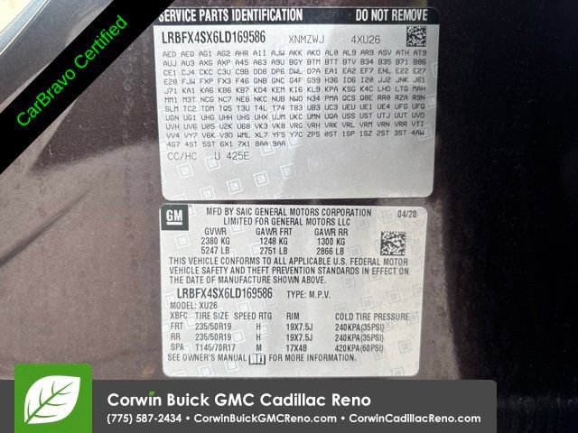 Certified 2020 Buick Envision Premium w/ Driver Confidence Package AWD/4WD image 42
