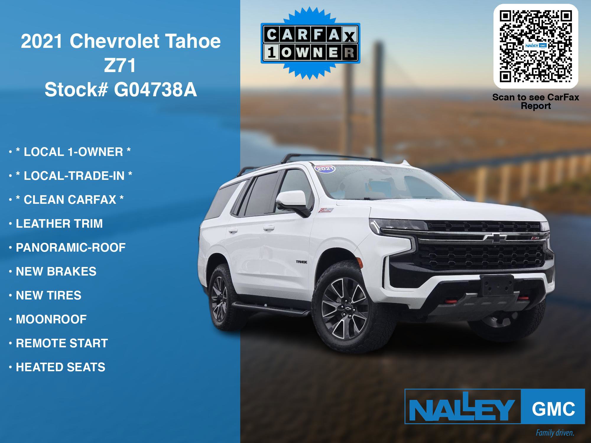 Used 2021 Chevrolet Tahoe Z71 w/ Z71 Signature Package image 7