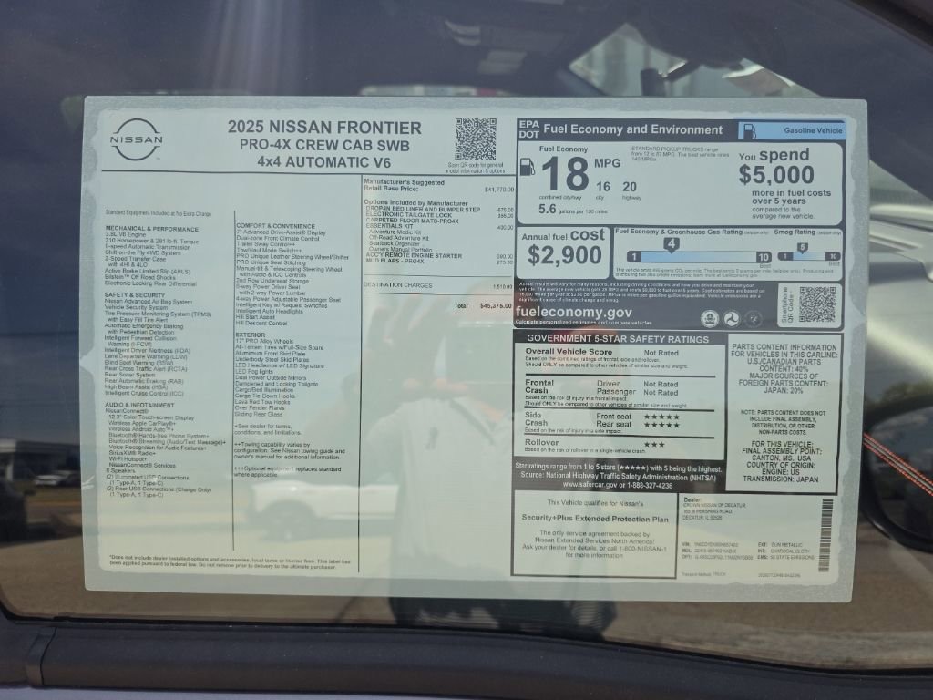 New 2025 Nissan Frontier PRO-4X image 3