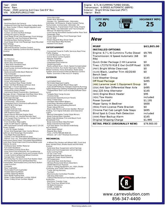 Used 2024 RAM 2500 Laramie w/ Cold Weather Group image 10