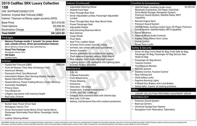 Used 2010 Cadillac SRX Luxury image 6