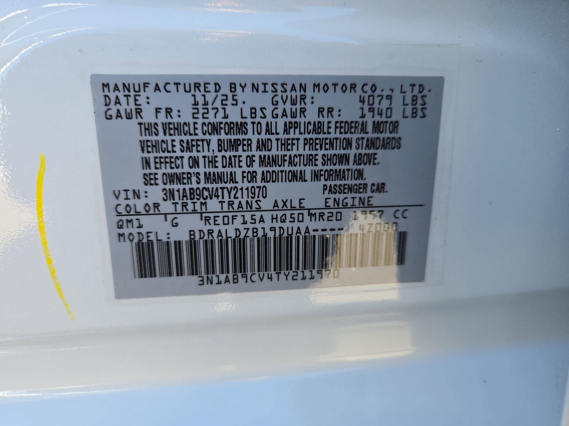 New 2026 Nissan Sentra SV w/ Floor Mat Package FWD image 38