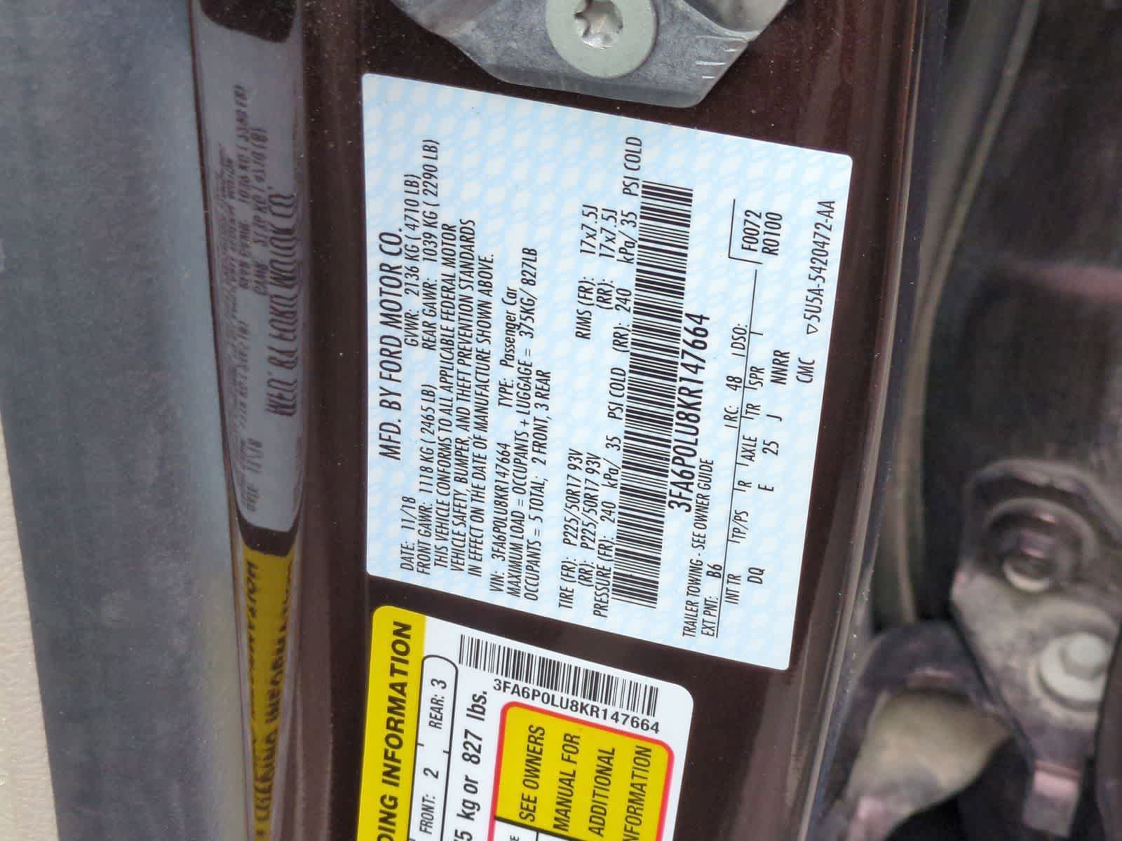 Used 2019 Ford Fusion SE FWD image 34