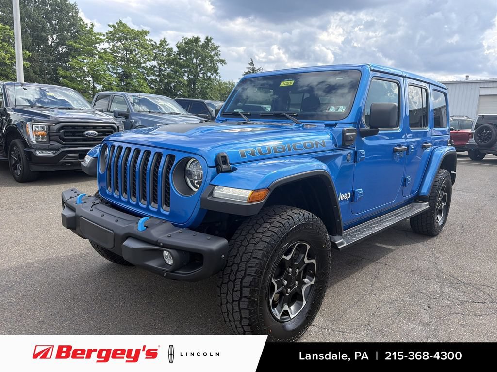Used 2021 Jeep Wrangler Unlimited Rubicon 4xe w/ Steel Bumper Group AWD/4WD image 1